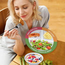 4 Pcs Portion Control Plates & Bowls Set (9 Inch), Self-Measuring for Weight Loss, Gastric Bypass, LapBand, Diabetes, & Healthy Diets, Divided Nutrition Plates for Adults & Children by CozyNest Decor