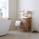 Laundry Hamper with 2-Tier Shelves & Tilt Out Basket, Laundry Baskets Organizer Hampers Bathroom Storage Shelf for Laundry Room, Bathroom, Nursery, Bedroom, Guest Room, Closet (2 Tier - Large) by CozyNest Decor