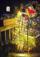 Solar Lights Outdoor Decorative, 39.4'' Metal Solar Watering Can Lights with Red Cardinal, Waterproof Garden Stake for Yard Lawn Patio Pathway Landscape, Gardening Gifts for Mom Grandma Women by CozyNest Decor