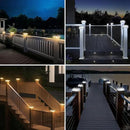 T-SUN Bright Solar Post Cap Lights 6 Pack – Outdoor Waterproof Solar Powered Deck Fence Post Lights for Wooden (4x4/6x6) & Vinyl (4x4/5x5) Posts – 2 Modes for Garden, Patio, Gate, Mailbox, Porch by GreenHaven Gardens