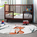 Personalized Nursery Crib Bedding Set: Custom Name 5 Piece Baby Crib Sets with Cute Fox Pattern - Toddler Double Layer Blanket Set, Comfortable Crib Bed Sheets for Baby Grils by TinyTreasures Baby Boutique