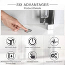 Garbage Disposal SinkTop Air Switch Kit with Long Button,Brass Made Cover,Chrome by CozyNest Decor