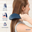 Crave Naturals Glide Thru Hair Brush - Detangler Brush for Curly, Straight, Wet or Dry Hair - Gentle Detangling Brushes for Adults, Kids, Toddlers - Hair Accessories for Women, 7.5"x3" - Blue by TinyTreasures Baby Boutique
