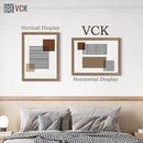 VCK 18x24 Poster Frame 3 Pack, Brown Walnut Wood Picture Frame, Exclusive Wood Grain, Wall Mounting Hanging by CozyNest Decor