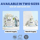 Vital Toothpaste Tabs with 7% Nano-Hydroxyapatite | Naturally Whitens + Remineralizes Teeth | Fluoride & Plastic Free | Combats Sensitivity | Travel & Eco Friendly | Fresh Mint | 248 Tablets (4 Month) by CozyNest Decor