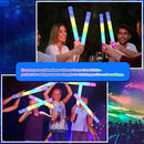 48-Count Foam Glow Sticks Party Pack - 4 Colors, Steady Bright Light Up Sticks for Weddings, Birthdays, Christmas, Halloween | Foam Glow Sticks Bulk Reusable, 6-Hr Glow, Eco-Friendly Foam by TinyTreasures Baby Boutique