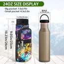 icolor Water Bottle Carrier Bag with Strap 25/32/40 oz Crossbody Bottle Holder with Phone Pocket Sling Sleeve Insulated Neoprene Water Bottle Pouch for Walking Travelling by TinyTreasures Baby Boutique