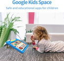 JREN Kids Table 10.1" ｜Android 14 Tablet for Kids｜64GB Storage｜Octa-Core｜WiFi ｜Cameras｜Parental Control｜Kids Content｜Case Included Great Gift for Children Ages 3-12 Years Old Blue by TinyTreasures Baby Boutique