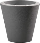 Crescent Garden Dot TruDrop Indoor/Outdoor Planter, Self-Watering Plant Pot, 16 Inches, (Slate) by GreenHaven Gardens