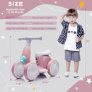 6V Electric Baby Balance Bike with Bubble Machine,4 in 1 Toddler Balance Bike w/Remote Control for 1 Year Old Boys Girls Kids Bubble Bike Ride on Toys w/Powered Motor,Music,LED Lights (Pink) by TinyTreasures Baby Boutique