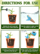 4Pcs Plant Watering Globes, Kalolary Bird Shape Self Watering Spikes Terracotta Drip Water Stakes Irrigation Watering Bulbs for Pot, Indoor, Outdoor, Vacation by GreenHaven Gardens