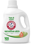 ARM & HAMMER Sensitive Skin Free & Clear Liquid Laundry Detergent, 105 fl oz, 105 Loads by CozyNest Decor