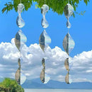 3 * 3 Stainless Steel Bird Scarer Discs Set, 3D Reflective Helix Wind Spinners Bird Reflector & Sparkly Metal Outdoor Garden Décor Sculpture Ornaments, Deterrent to Scare Pigeon Away Yard Patio Farm by GreenHaven Gardens