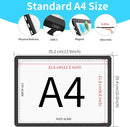 Phylosal Rechargeable A4 Light Pad with Built-in Stand & Bag, Magnetic Tracing Light Box for Drawing, Diamond Art Light Board with Side Button, Super Bright Light Table for Diamond Painting, Sketching by TinyTreasures Baby Boutique
