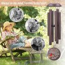 Personalized Memorial Wind Chimes Outdoor, Cardinal Commemorative Gifts for Loss of Loved One, 36Inch Customized Sympathy Wind Chimes Deep Tone, Condolences Gifts for Funeral by CozyNest Decor
