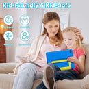 Kids Tablet｜Upgraded Android 14 Tablet 10 inch for Kids with Protective Case｜Octa-Core｜64GB｜1TB TF Card Expandable｜Dual Camera｜Parental Control｜Great Gift for Toddler(Blue) by TinyTreasures Baby Boutique