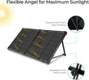 Renogy 100 Watt 12 Volt Portable Solar Panel with Waterproof 20A Charger Controller Foldable 100W Solar Suitcase with Adjustable Kickstand for Power Station, 100W Panel-20A Controller, Black by CozyNest Decor