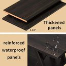 47” Wood Coffee Tables for Living Room Rustic Stands with Storage Shelf Brown Coffee Tables for Living Room. Farmhouse Center Stands with Shelf Farmhouse Rectangle Center Table by CozyNest Decor