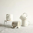 COLLECTIVE HOME - Monogram Ceramic Mugs, 15 oz Golden Initial Coffee Cups, Elegant Alphabet Tea Mugs, Elegant Personalized Mug with Gift Box, Luxurious Cups for Office and Home (c) by CozyNest Decor