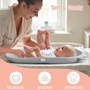 Waterproof Baby Changing Pad, Lightweight and Portable Changing Table with Strap for Changing Diaper, Dresser, Changing Table, Bed, Wipeable Changing Pad, Grey by TinyTreasures Baby Boutique