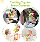 Baby Sensory Chew Toy for 6-12-18 Months, Soft Silicone Pull String Travel Toy for Car Seat & Stroller, Develops Fine Motor Skills & Vision, Early Learning Gift for Newborns and Toddlers Boys Girls by TinyTreasures Baby Boutique