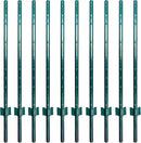 ARIFARO Fence Posts 4 Feet Sturdy Duty Metal Fence Post, Pack of 10, No Dig Garden U Post for Wire Fencing Steel Post for Yard, Outdoor Wire, FP-4FT by CozyNest Decor