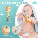 Orzbow Baby Musical Toy Light-Up, Lion Teether Toy Bpa-Free, Baby Teething Toys & Rattles 3-6-12-18 Months, Easy to Grip Sensory Toys for Toddler, Baby Boy Gir Birthdays Gift by TinyTreasures Baby Boutique