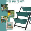Outvita Green Raised Garden Planter Bed, Tiered Planter Stand with 5 Boxes, Vertical Raised Garden Bed for Herbs, Flowers, Vegetables in Patio Balcony Indoor Outdoor by GreenHaven Gardens