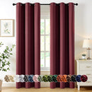 MIULEE Burgundy Red Blackout Curtains for Bedroom Living Room 84 Inches Long 2 Panels, Thermal Insulated Room Darkening Drapes Solid Grommet Top Noise Reduction Christmas Window Treatments 40x84 Inch by TinyTreasures Baby Boutique