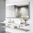 36x55inch Bathroom Mirror, Silver Rectangle Mirror with Thin Metal Frame, Large Rectangular Wall Mirrors for Bathroom, Living Room, Hair Salon, Big Mirror Hang Horizontal/Vertical by CozyNest Decor