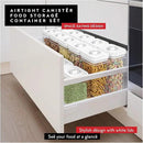 DWËLLZA KITCHEN Airtight Food Storage Containers – 4 Piece set Air Tight Pantry Storage Containers Clear Kitchen Organization and Storage Set BPA-Free - Keeps your Food Fresh & Dry by CozyNest Decor