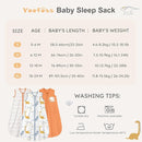 Yoofoss Baby Sleep Sack 18-24 Months Baby Wearable Blanket 100% Cotton 2-Way Zipper TOG 0.5 Toddler Sleeping Sack 3 Pack, Lightweight Sleep Sacks for Babies(X-Large) by TinyTreasures Baby Boutique