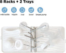 YOTIME Baby Bottle Drying Rack with Drainer, Foldable & Space Saving Drying Rack for Baby Bottles, Nipple and Accessories, White by TinyTreasures Baby Boutique