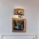 TOCHIC Farmhouse Wall Sconce, Rustic Vintage Indoor Wall Light Fixture, 2-Light Western Cow Wall Mount Light for Bedroom, Hallway, Living Room, Stairway by CozyNest Decor
