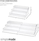 SIMPLEMADE 3-Tier Spice Rack Organizer - Versatile Storage Shelf for Kitchen, Bathroom, Bedroom & Office, Set of 1, Expandable Clear by CozyNest Decor