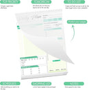 Daily Plan Notepad, 52 Sheets 8.5" X 11.5" Daily for To-Do Lists, Habit Tracking, Academic Scheduling, and Productivity Goals - Perfect for Work, Home, and Office Organization - Turquoise Style by CozyNest Decor