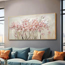 Pink Large Framed Canvas Wall Art Botanical Photo Canvas 29"x58" Artwork for Living Room Kitchen Women Room Decor for Bedroom by CozyNest Decor
