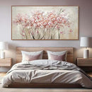 YJYart Landscape Wall Art Floral Wall Pictures Pink and White Canvas Wall Artwork 36"x70" Wall Prints for Living Room Office Wall Decor by CozyNest Decor