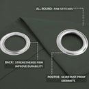 Easy-Going Blackout Curtains for Bedroom, Solid Thermal Insulated Grommet and Noise Reduction Window Drapes, Room Darkening Curtains for Living Room, 2 Panels (52x108 in,Greyish Green) by CozyNest Decor