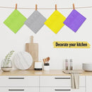 Swedish Dishcloths for Kitchen | 10 Pack Absorbent Cellulose Sponge Cloths Washable | Non-Scratch Reusable Paper Towels Quick Drying Cleaning Rag - White by CozyNest Decor
