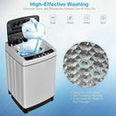 Giantex Full Automatic Washing Machine, 2 in 1 Portable Laundry Washer 1.5Cu.Ft 11lbs Capacity Washer and Spinner Combo 8 Programs 10 Water Levels Energy Saving Top Load Washer for Apartment Dorm by CozyNest Decor