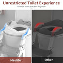 Potty Training Seat, Upgrade 2 in 1 Potty Training Toilet for Toddler, Toddler Toilet Seat for Boys Girls with Splash Guard, Anti-Slip Pad and Step Stool (Grey) by TinyTreasures Baby Boutique