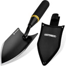 Heavy-Duty Gardening Hand Trowel with Sheath - Stainless Steel Garden Shovel Featuring a Rubberized Handle, Perfect for Diligent Farmers' Soil Planting, Digging, and Transplanting by GreenHaven Gardens