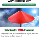 24-inch Large Outdoor Squirrel Baffles for Bird Feeders Pole, Baffle with Metal Frame, Squirrel Guard for Bird Houses, Two Way Use, Red Color by GreenHaven Gardens