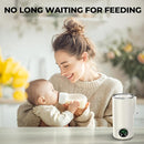 Portable Bottle Warmer for Travel,12 oz Baby Bottle Warmer,Built-in Mixer,Fast & Even Heating Formula to Keep Nutrient,Defrost,Leakproof,Accurate Temp Control,Keep Warm for a Long Time,Gift by TinyTreasures Baby Boutique