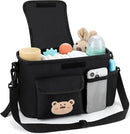 Accmor Universal Stroller Organizer with Cup Holder and Shoulder Strap, Stroller Bag Caddy Organizer Stroller Accessories for Uppababy, Baby Jogger, Nuna, Doona, Britax Strollers by TinyTreasures Baby Boutique