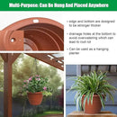5 Packs Plant Pots, 10 Inch Planters Perfect for Indoor Outdoor Plants, Round Thickened Flower Pots with Drainage Hole, Plastic Garden Plant Planters(Pottery Red) by GreenHaven Gardens