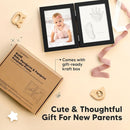 Baby Hand and Footprint Kit, Quick Dry Clay - Newborn Keepsake Feet and Handprint Kit, Nursery Picture Frame, Pet Dog Paw Prints,Personalized New Mom Gifts for Baby Showers & Registry(Onyx Black) by TinyTreasures Baby Boutique