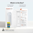 iHealth No-Touch Forehead Thermometer for Adults, Kids, Babies - 1s Fast Accurate, 3 Ultra-Sensitive Sensors, Quiet Vibration Feedback, Digital Large LED Digits, Easy to Use for Home & Nurses, PT3 by TinyTreasures Baby Boutique