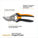 Fiskars Bypass Pruning Shears, 1-Inch Cut Capacity Softgrip Pruner, Forged Steel Replaceable Blade Stays Sharp Through Heavy Use with Rust Resistant, Low-Friction Coating by GreenHaven Gardens